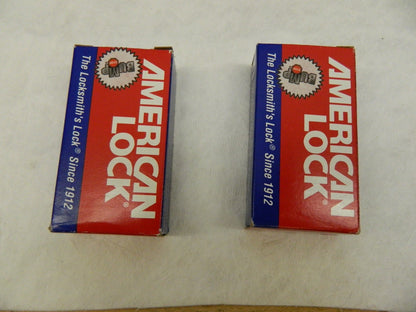 AMERICAN LOCK QTY 2 1-1/8" Shackle Clearance, Keyed Different  Padlock A5200GLN