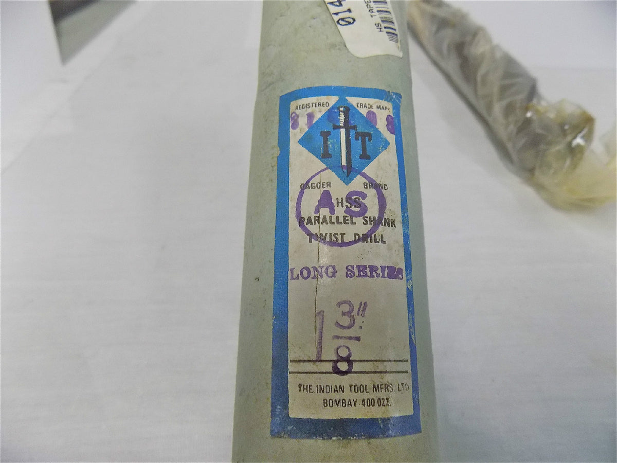 IT Dagger Brand 01401249 1-3/8" 2F Hss 15" Oal Parallel Shank Twist Dr