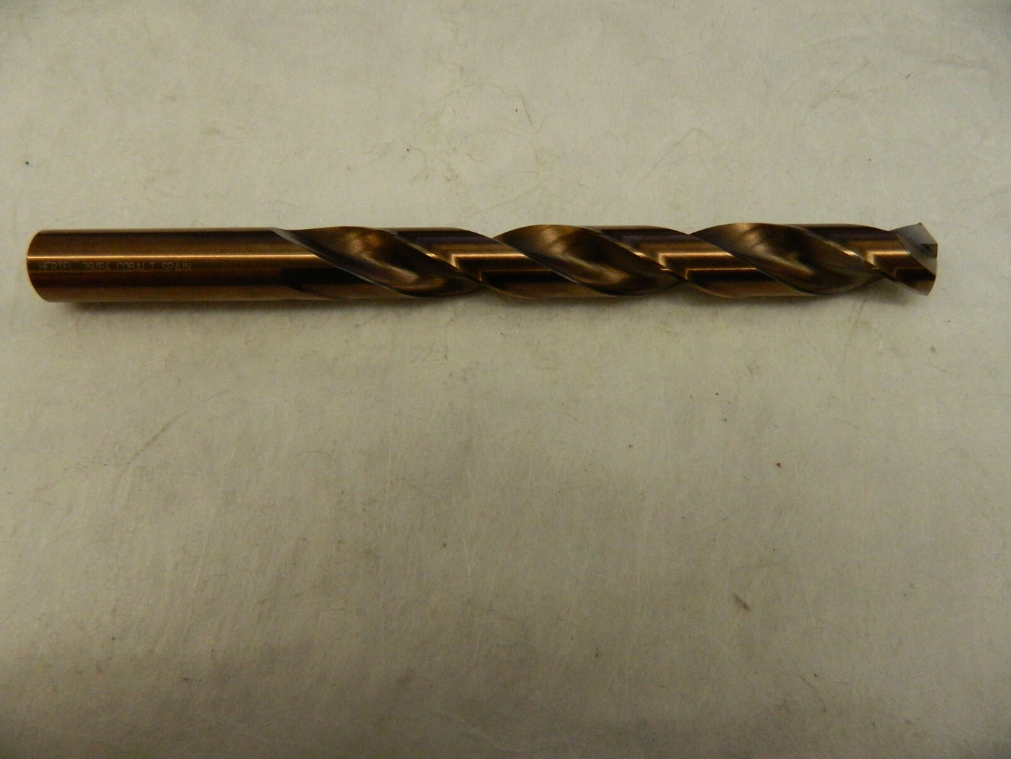 HERTEL Jobber Length Drill Bit: 0.6094 Dia, 135 °, Cobalt 42052
