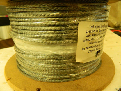 LOOS & CO. 250' Long, 1/8" x 1/8"  Galvanized Steel Wire DAMAGED GC044XXXX-0250S