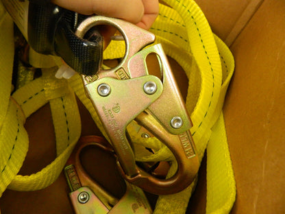 PRO-SAFE 6' Long, 350 Lb Capacity, 2 Leg Locking Snap Hook Harness PS-SA-LN