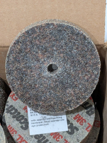 3M Deburring Wheel: 3" Dia, 1/2" Width, 3/8" Hole Box of 20 61500128394
