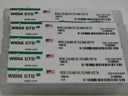 WIDIA GTD 2746284 2353 WIDIA GTD Straight Flute Taps RH HSS QTY 5 2746284
