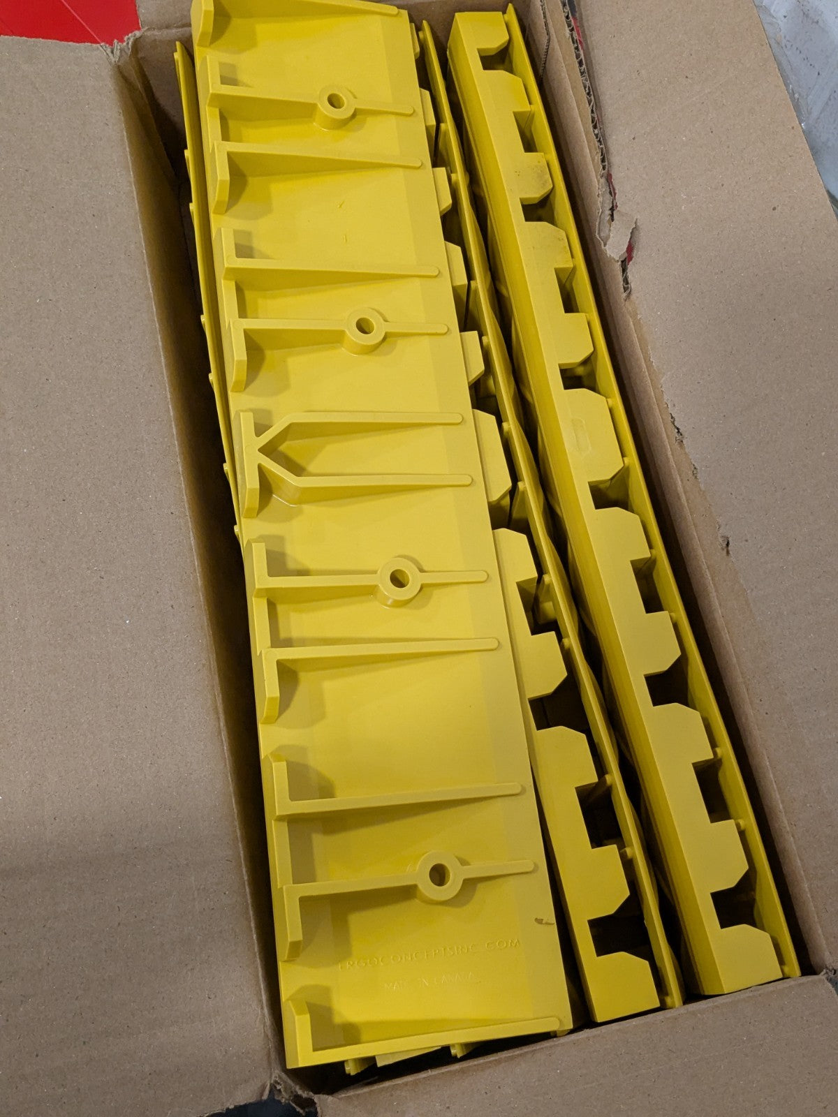 Ergo Advantage Safe-Flex Ramp Edge, Pvc, 4 In W X 18 In L, Yellow, Qty 10 A3-Y
