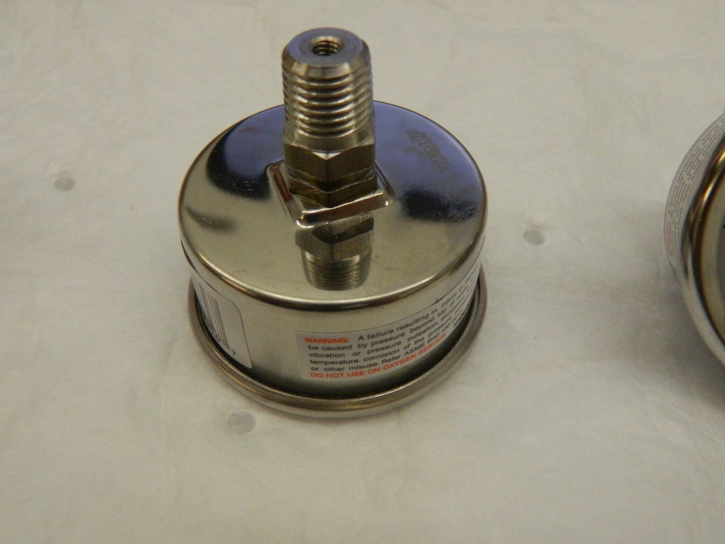 Pressure Gauge qty 2 : 2" Dial, 100 psi, 1/4" Thread, NPT,  WS-PE-GAGE-145
