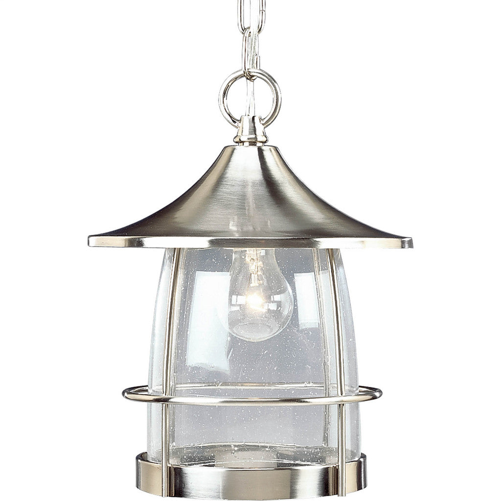 Progress Lighting Transitional Seeded Glass Lanern Pendant Light P5563-09