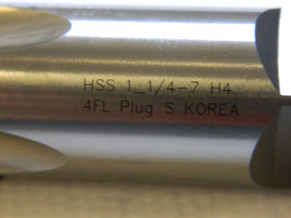 HERTEL Straight Flutes Tap: 1-1/4-7 K008661AS25