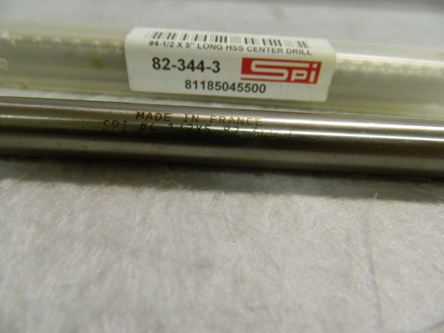 SPI Combined Drill &amp; Countersink #4-1/2 x 5" OAL HSS QTY 2  00490524