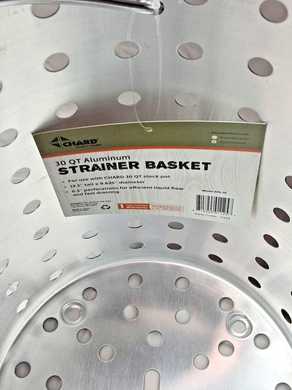 Chard Aluminum Strainer Basket 12.5" H x 9.625" D AFB-30