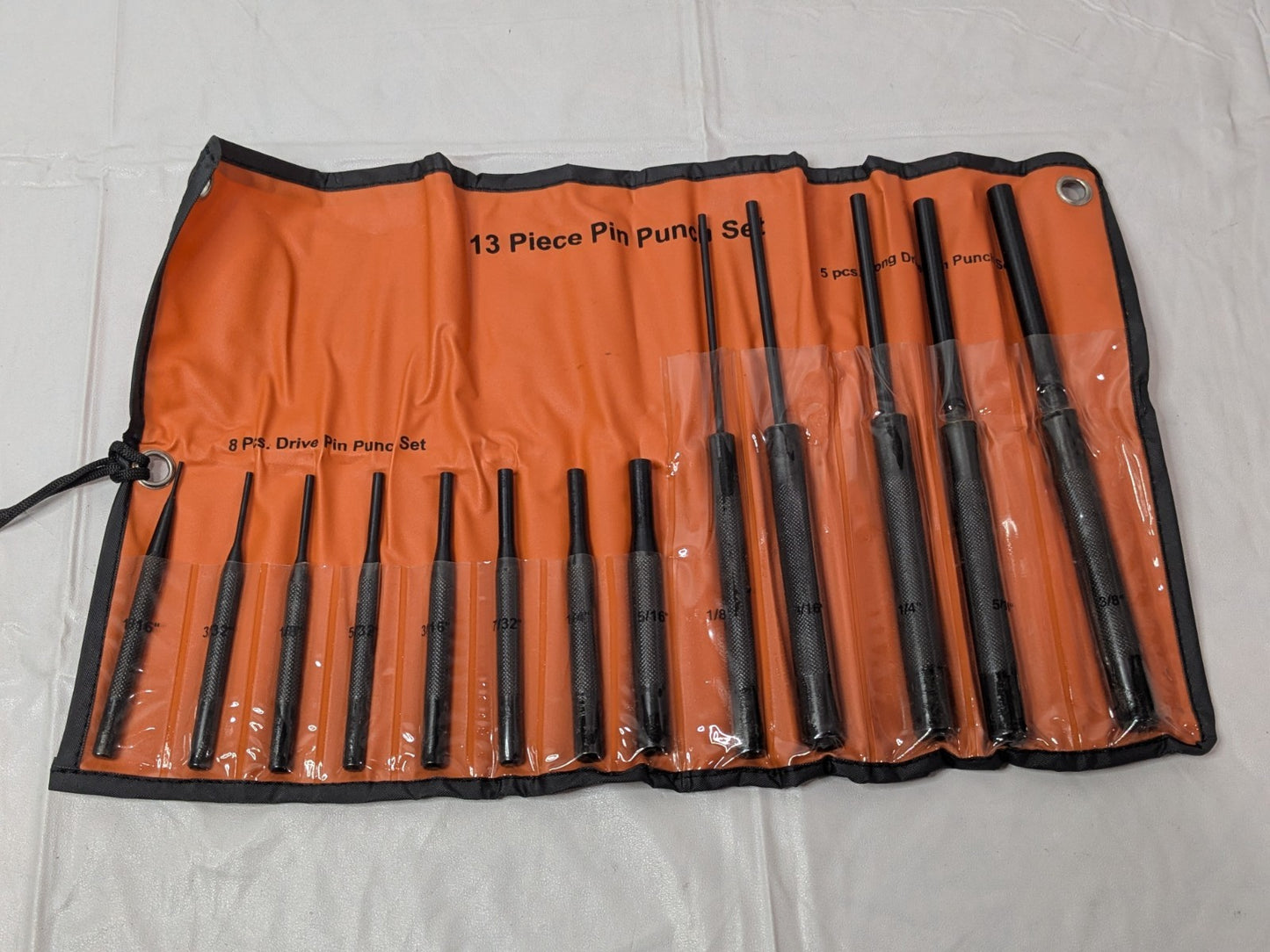 13 Piece Pin Punch Set w/Vinyl Case 1/8" to 3/8" DDP/5-PP/8*