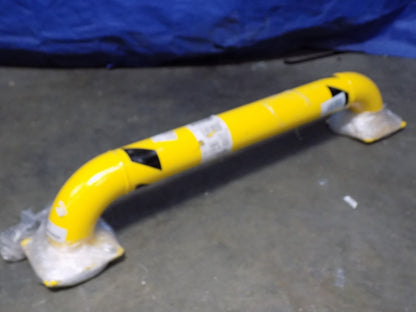 Vestil Rack Guard 48" x 9" Low Profile Steel Yellow #LPRO-48-9-4