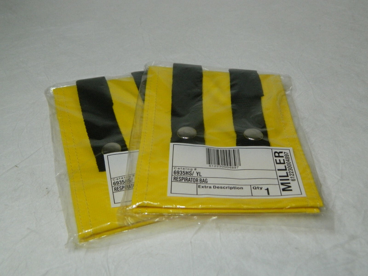 Honeywell Half Facepiece Respirator Bag 5" x 8" x 10" Qty 2 6935HS/YL