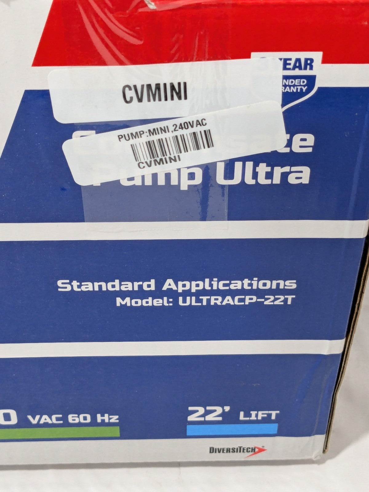 Asurity Electronic Condensate Pump 1/2 Gallon Tank Capacity, 115V Volt CVMINI