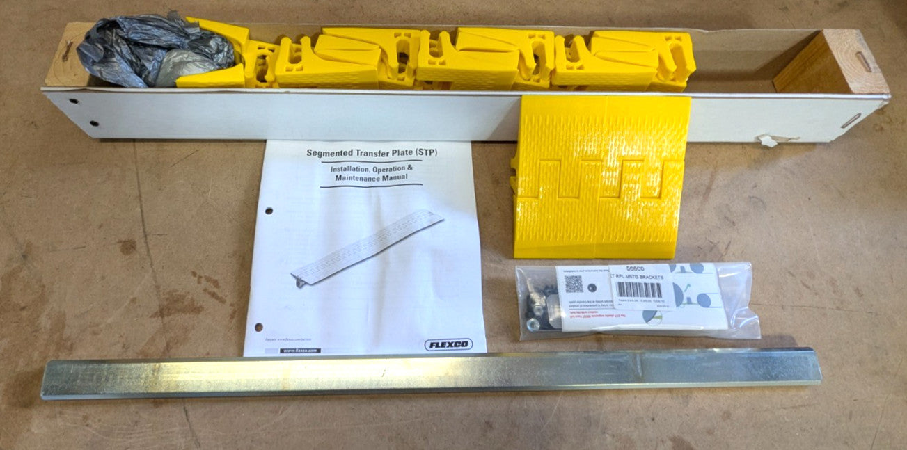 FLEXCO Segmented Transfer Plate  6" x 24" Wide  56112 TGB-6/152-3/3-24/610