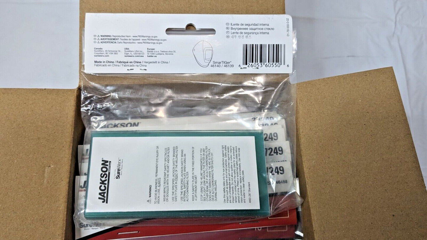 1 CASE OF 100 Jackson Safety SmartTIGer Internal Safety Lens 37249