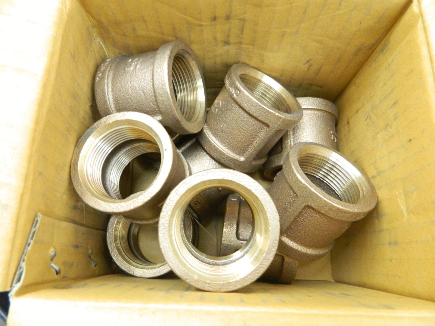 Merit Brass Pipe Coupling 1-1/4" Fitting FBSPT x FBSPT Class 125 Qty 10 XB111-20