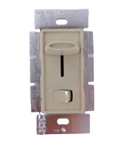 Lutron S-603P-IV Skylark 600W 3-Way Preset Slide Dimmer w/ Rocker Switch Ivory