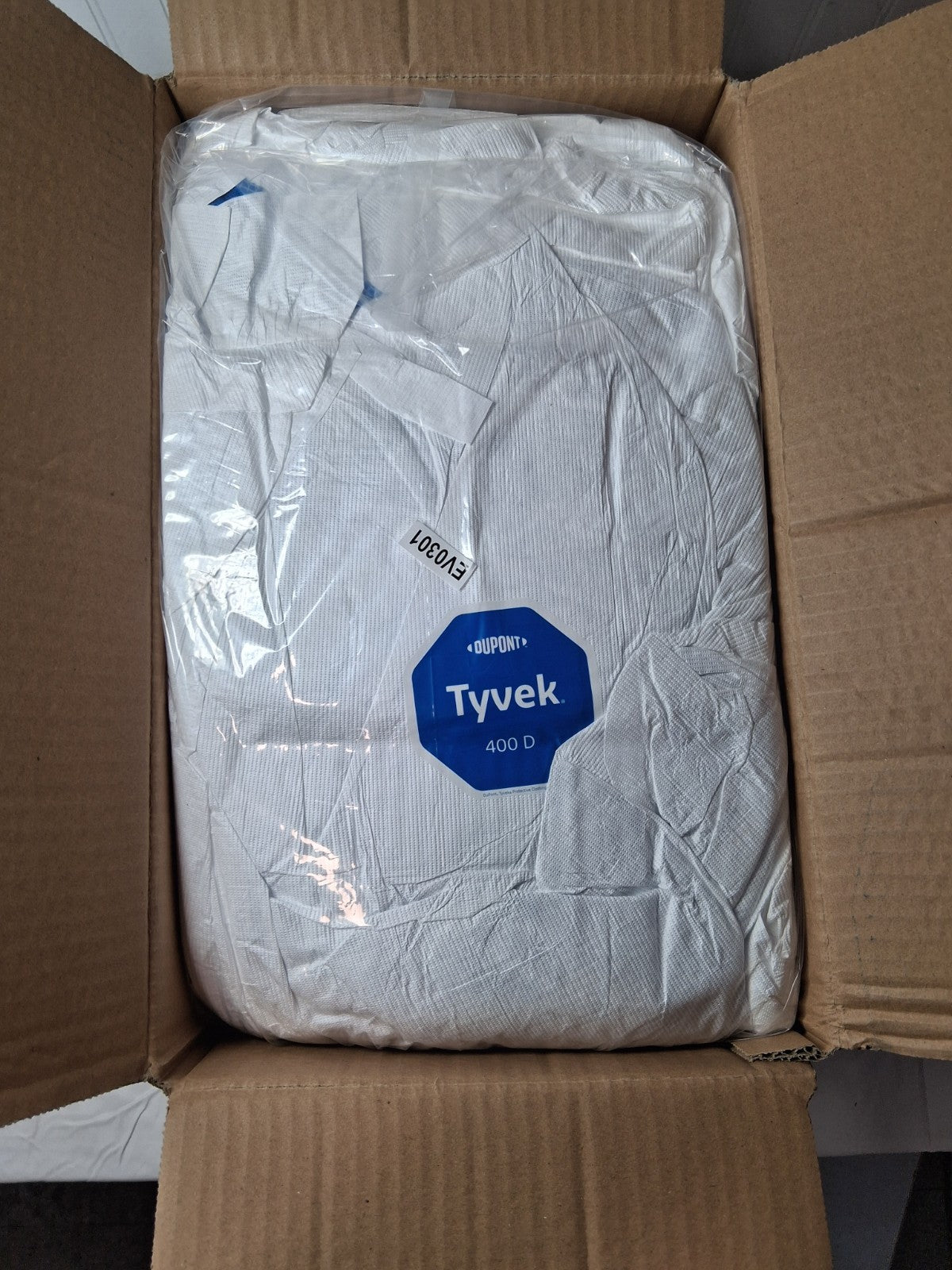 Dupont Disposable Coveralls 2XL Tyvek 400 D TD125SWB QTY25 TD125SWB2X0025CM