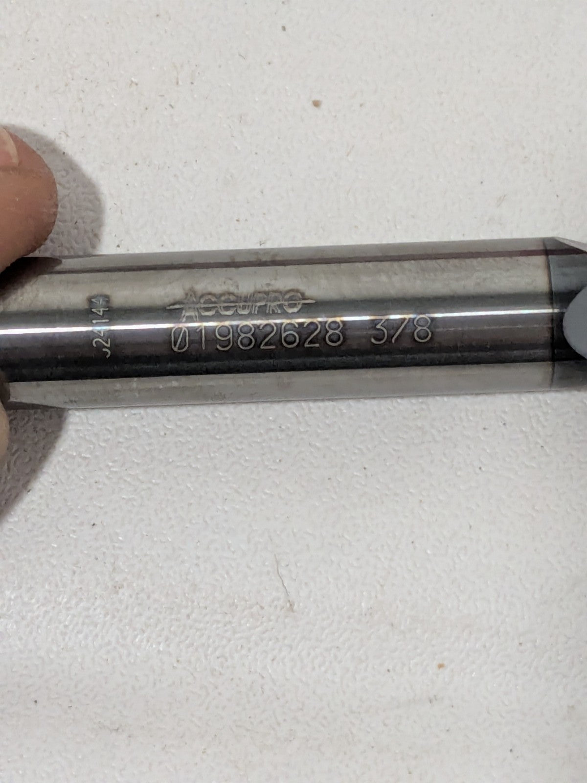 Accupro Square End Mill: 3/8" Dia, 7/8" LOC 2-1/2" OAL 01982628