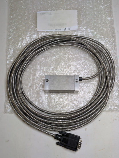 Newall Microsyn 300 Encoder Reader Head w/ Armored Cable M3001009D070