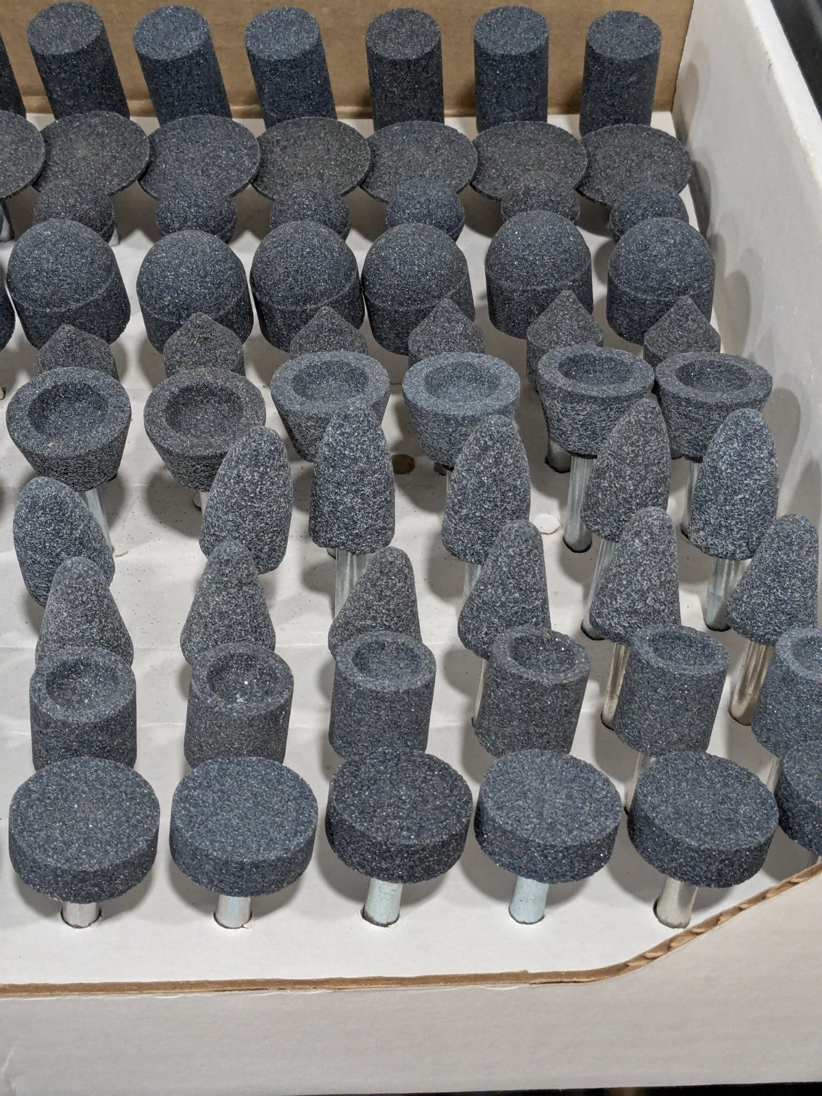 Grier 98 Pc AO Vitrified Mounted Stone Abrasive Point Set KIT-1/4-BLUE100