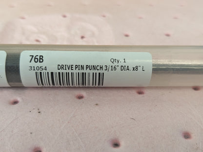 GENERAL Pin Punch: 3/16 qty 6 76B