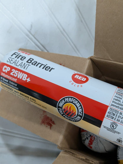 3M Joint Sealant: 20 oz Cartridge, Red, Acrylic & Latex Box of 10 7000145569