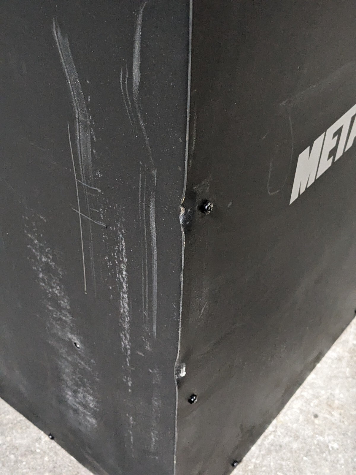 Metal Man Deluxe Welding Tool Box Storage Cabinet 4 Drawer DWC1 Used