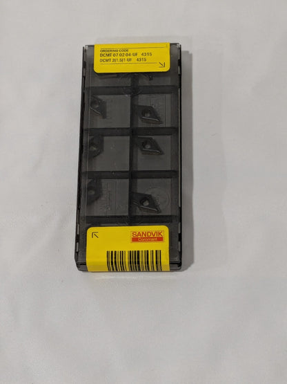 Sandvik Turning Insert: DCMT21.51UF 4315, Carbide Qty 10 6612387