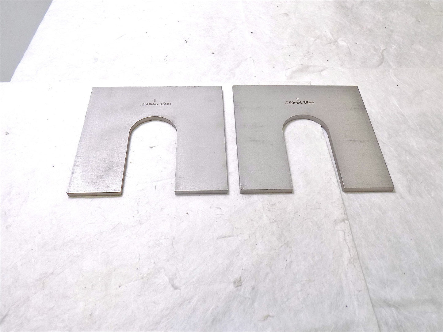 Maudlin Products Thick Slotted SS Shims 6" x 6" x 0.25" Thick Qty