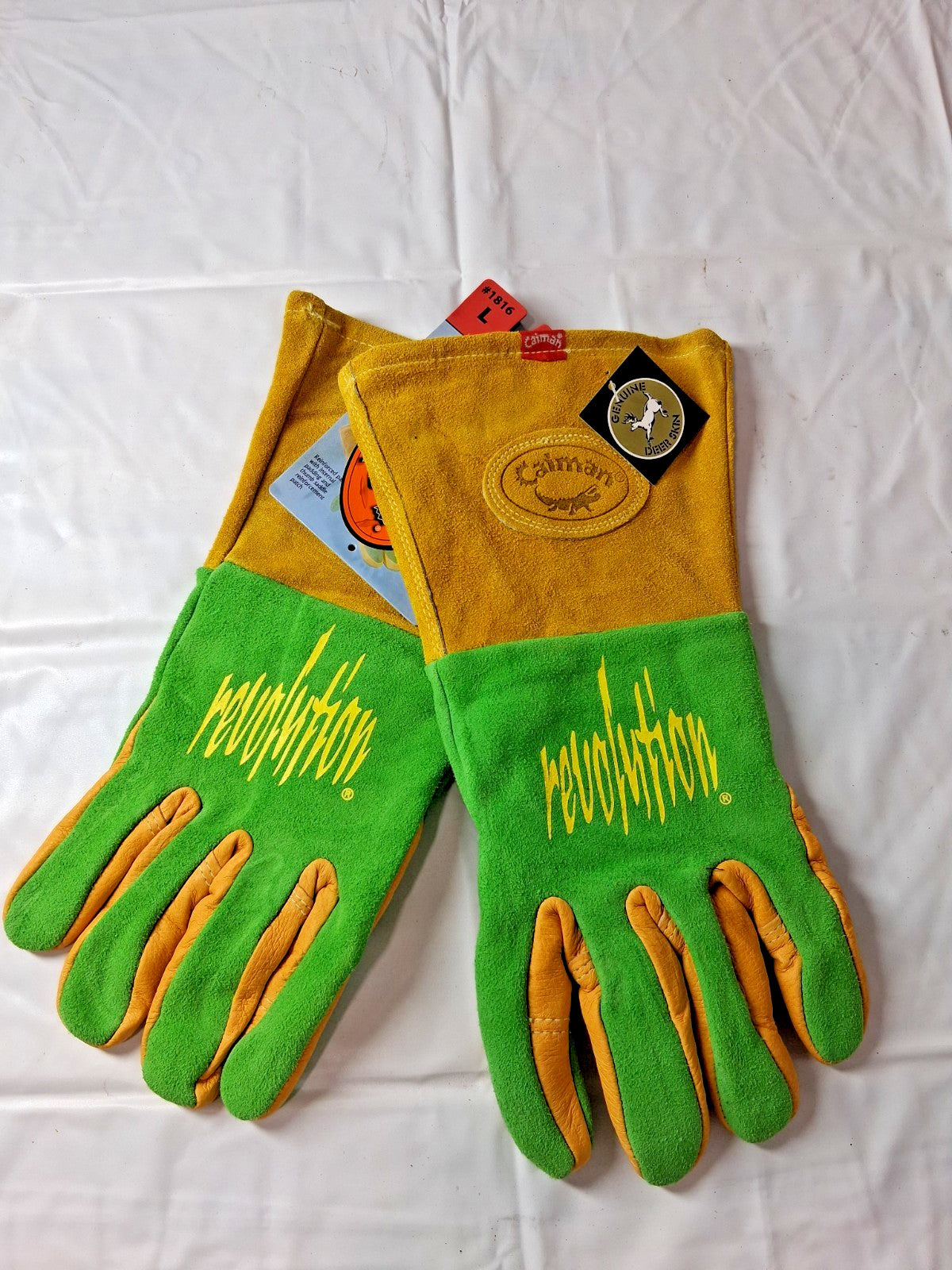 PIP Deerskin Leather Welding Gloves Size L 1816