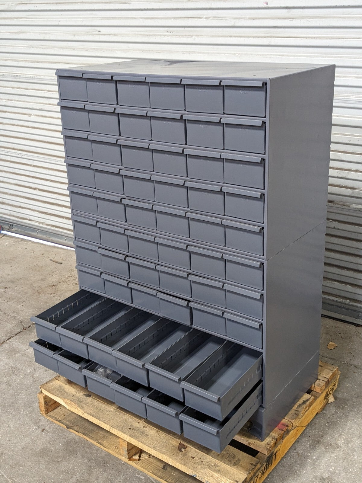 Durham 028-95 Steel Bin Storage Cabinet 60 Drawer 48 x 34 x 17 Parts / Repair