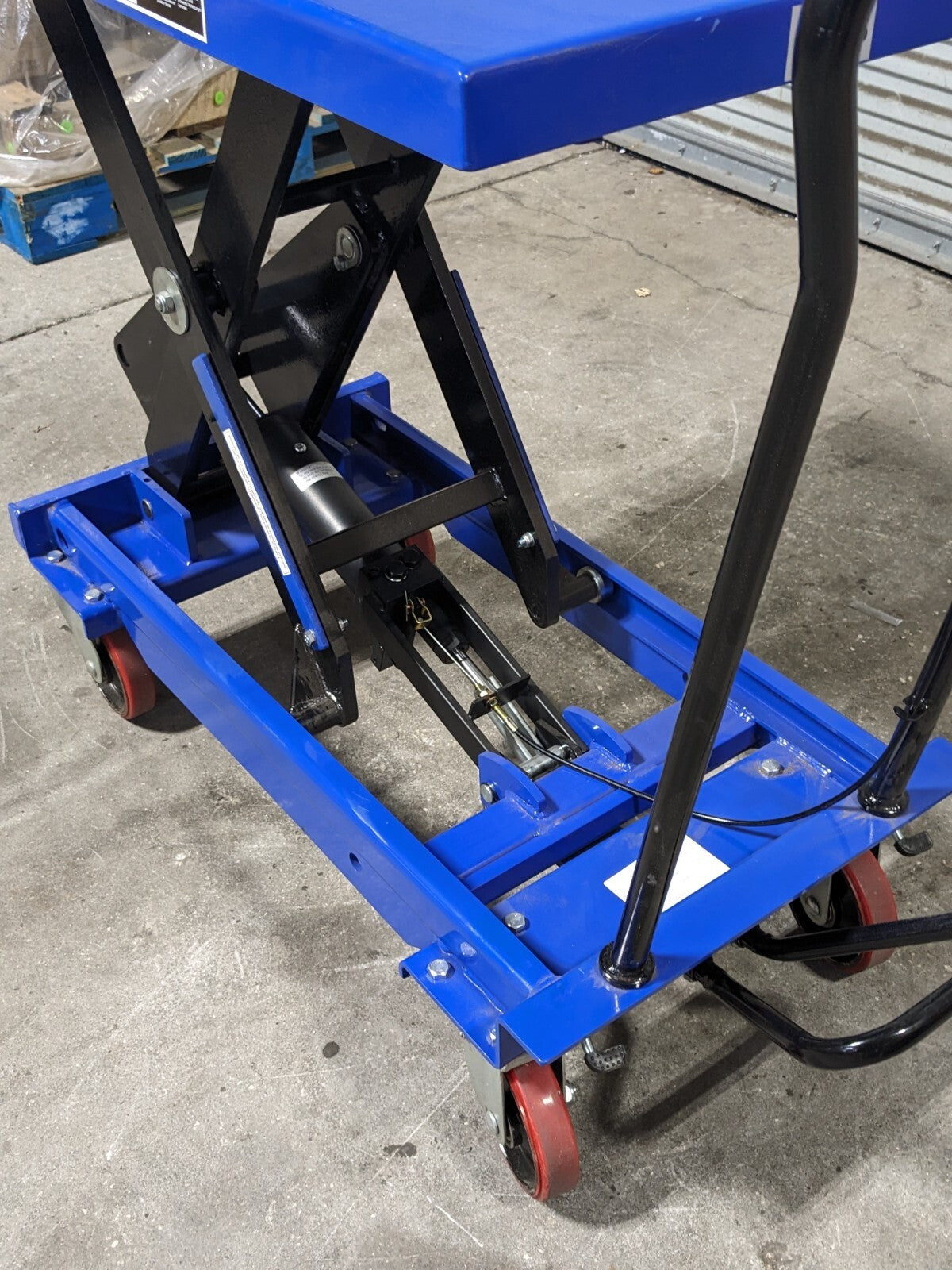 Pro Source Hydraulic Scissor Lift Cart 2000 lb Cap. 40" x 20" Platform AS90