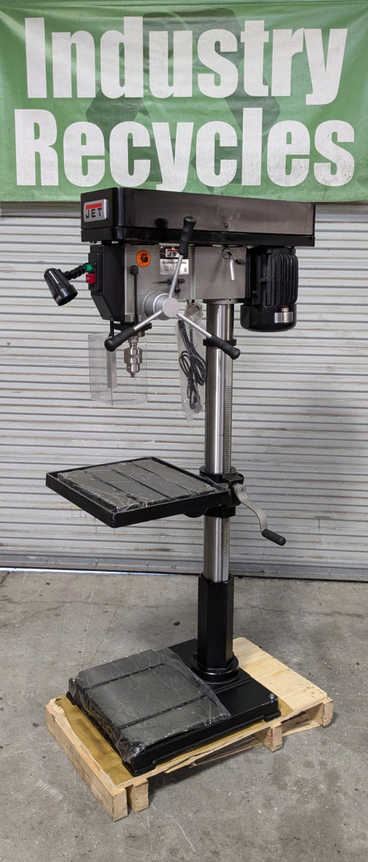 JET IDP-22 Heavy Duty Drill Press 22" Swing  1-1/2HP 115V Step Pulley  3MT Taper
