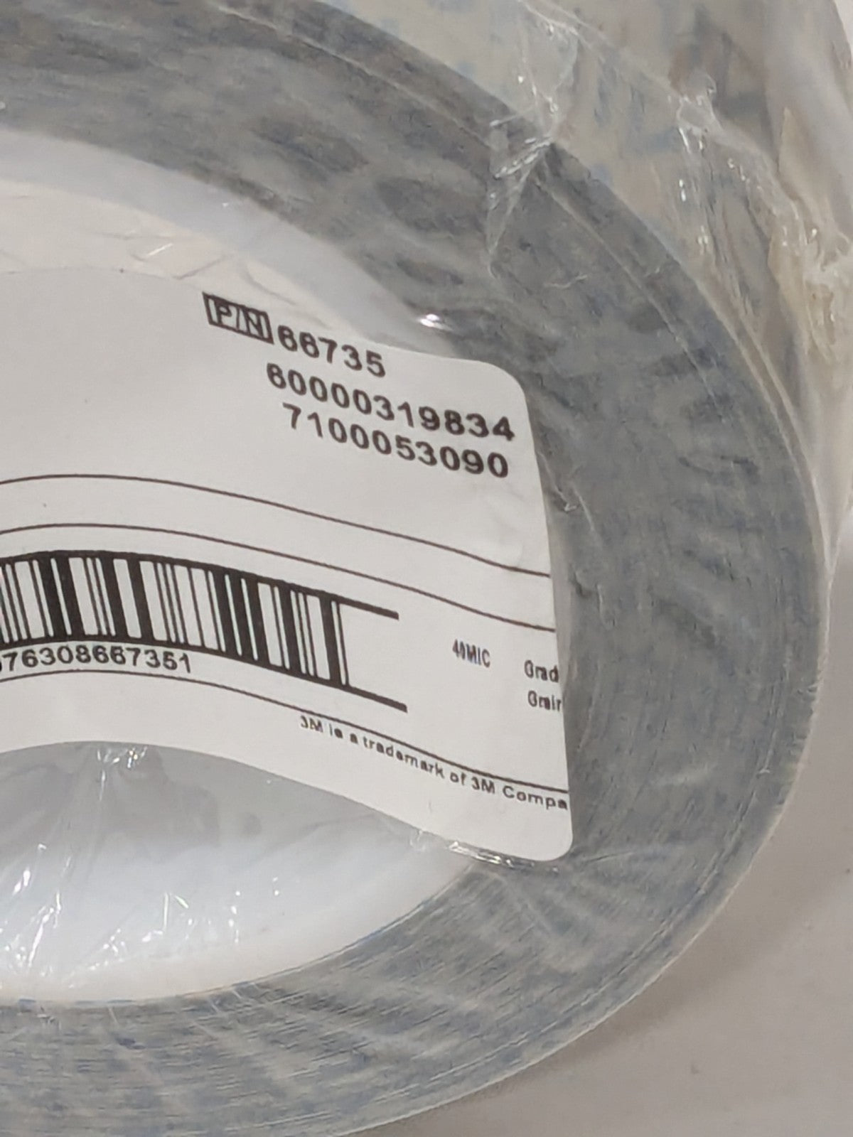 3M 372L Microfinishing Film 40 Mic 5 Mil 2" x 75' x 3" Roll 66735