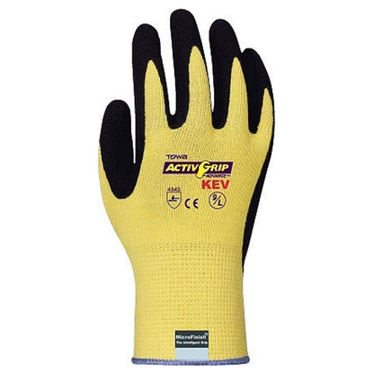 Cordova  TOWA Safety Yellow Glove With Black Palm LARGE QTY 12 AG591L