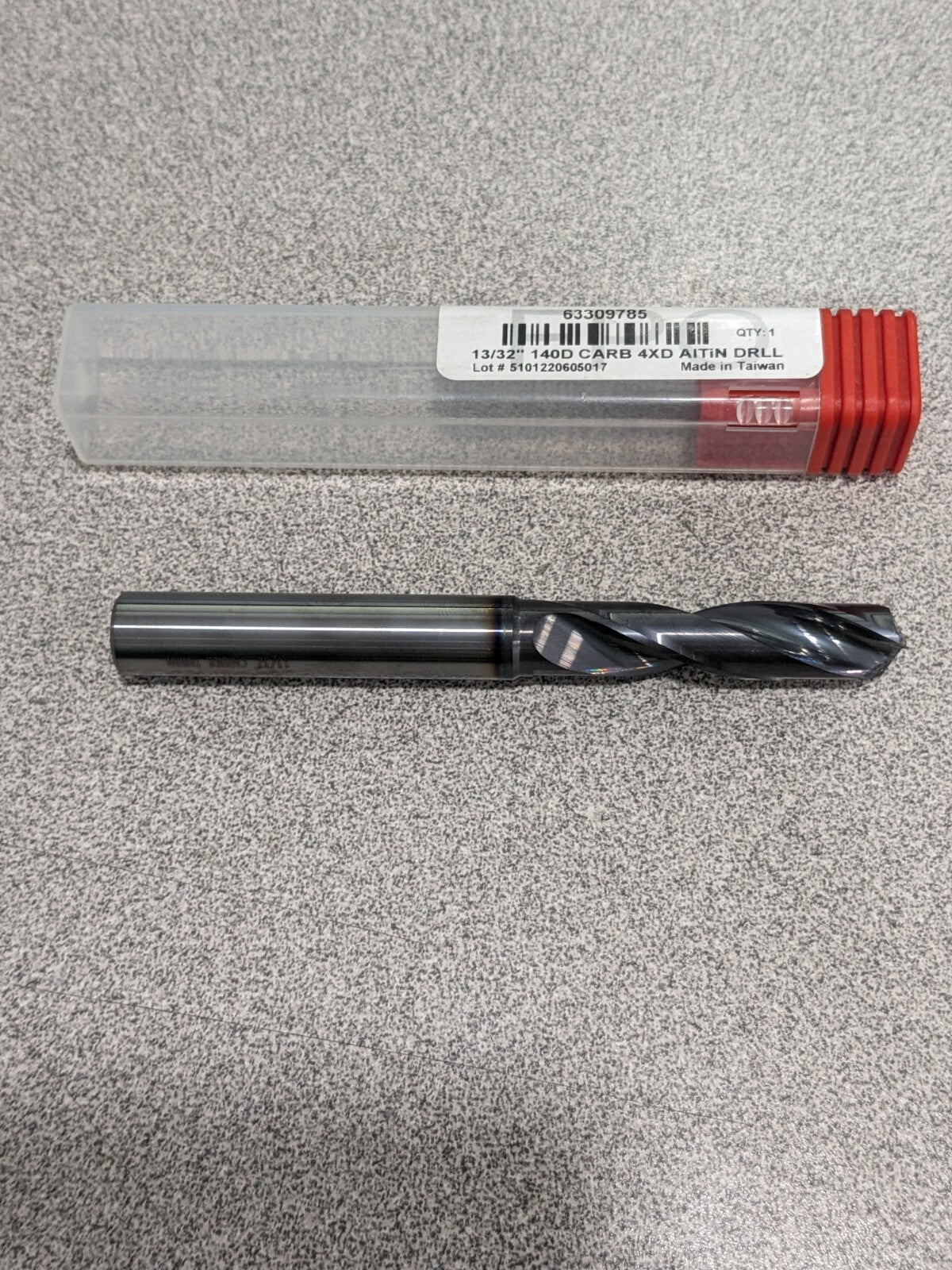 ACCUPRO Jobber Length Drill Bit: 13/32" Dia, 140 °, Solid Carbide 63309785