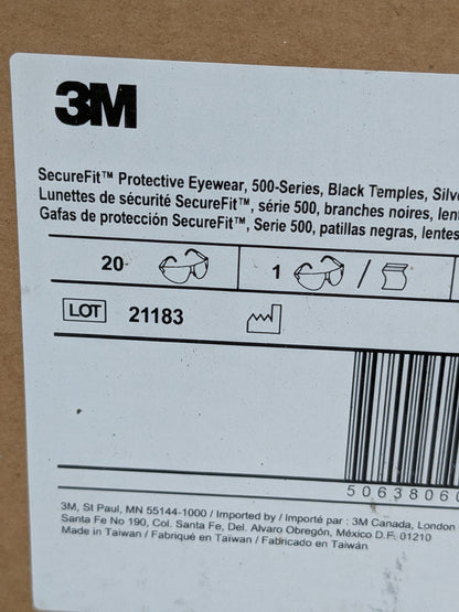 3M Safety Glasses: Anti-Fog & Scratch-Resistant Box of 20 7100239203