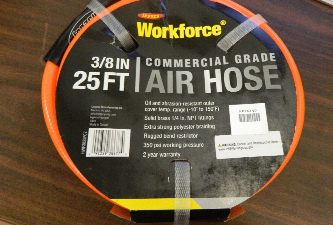 LEGACY Multipurpose Air Hose: 3/8" ID, 25' BD-KP76140