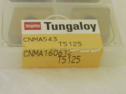 Tungaloy CNMA543 Grade T5125 Carbide Turning Insert  QTY 10  6850162