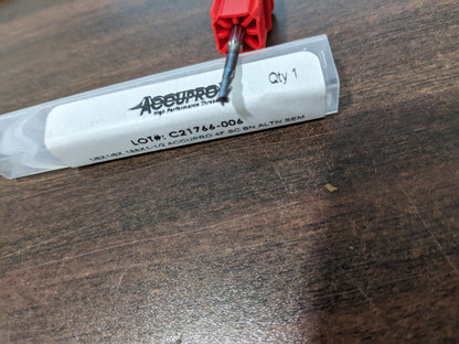 ACCUPRO Square End Mill: 3/32" Dia, 0.2790" LOC, 4 Fl 14883460