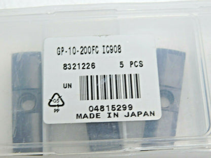 Iscar Carbide Indexable Drill Inserts GP-10-200FC Grade IC908 Qty 5 4815299
