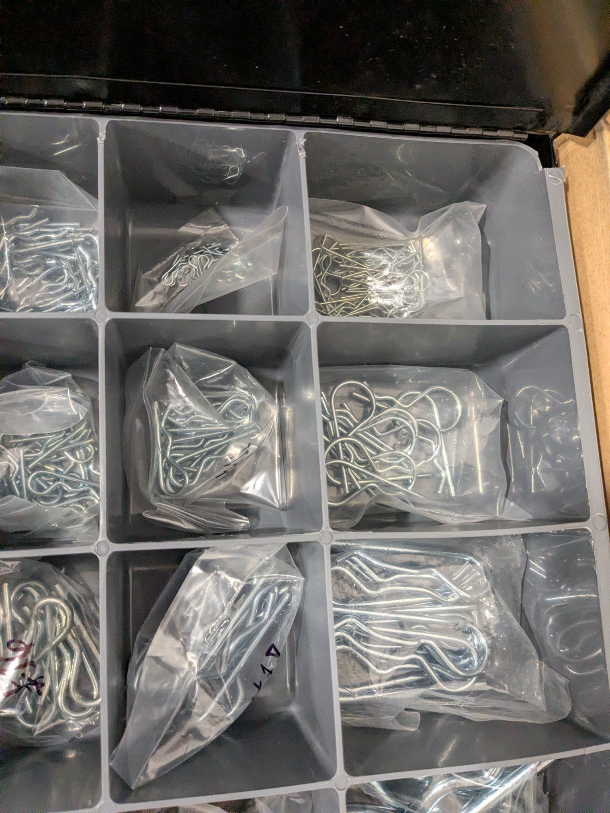 359 Piece, 1/8 to 1" Pin Dia, Hitch Pin Assortment, 1/16 to 7/8" Long 09850470