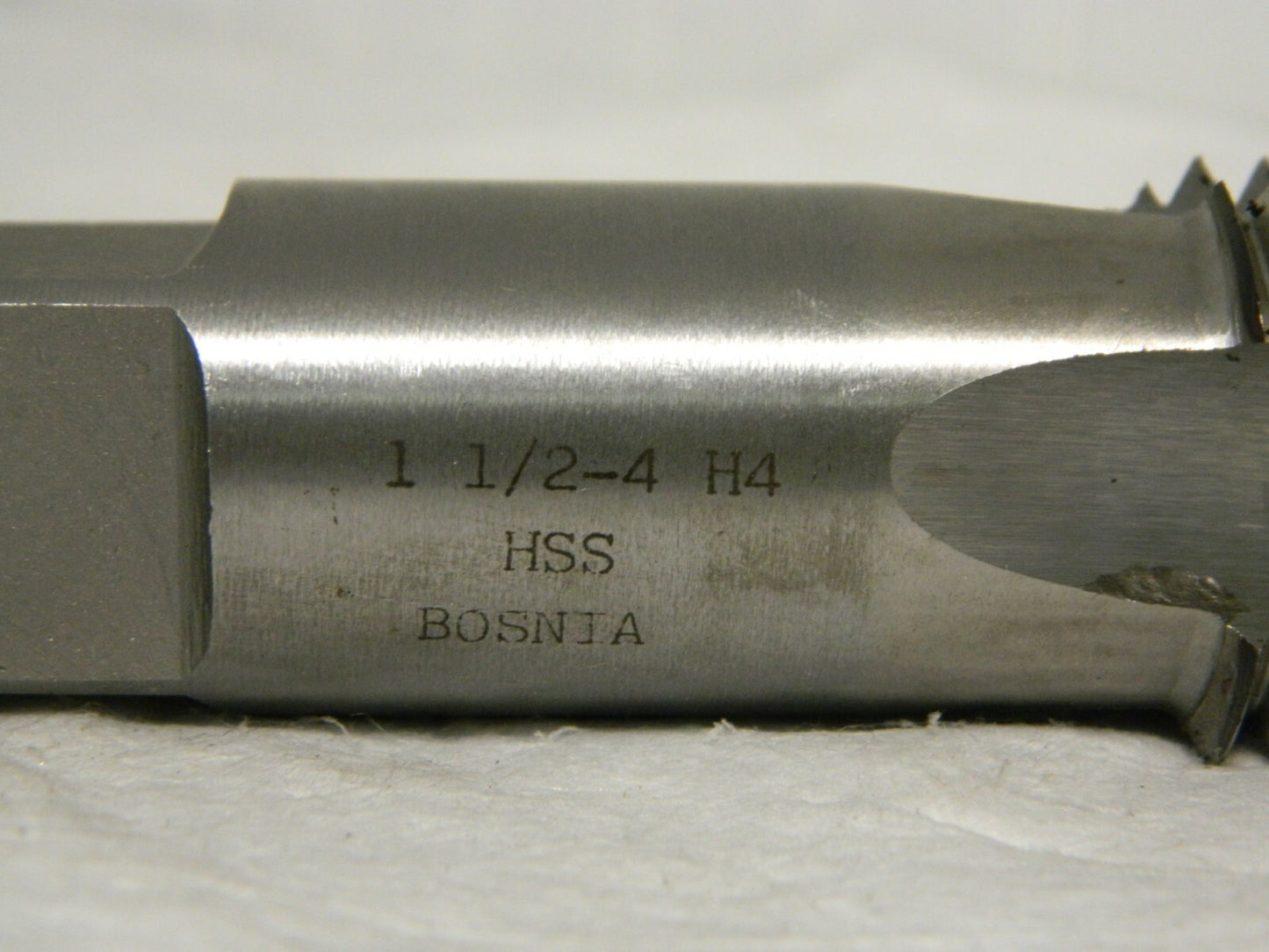 Interstate HSS Standard Hand Tap 1-1/2-4 UNC 4Fl St Flute 6-3/8 OAL 04489473