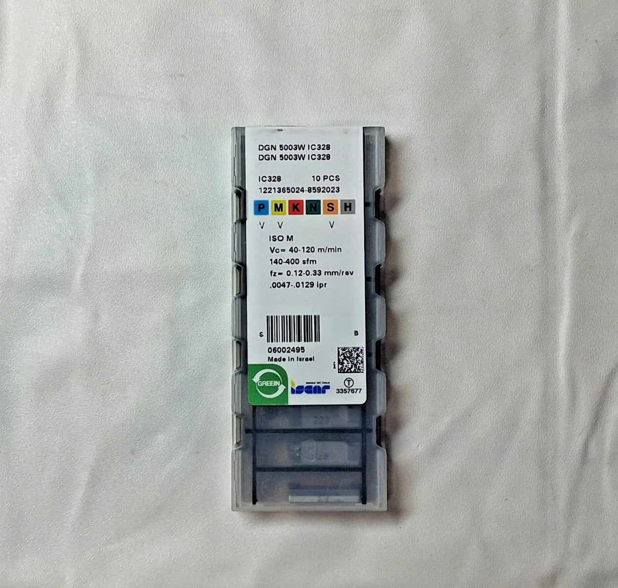 Iscar Carbide Cut-Off Inserts DGN 5003W IC-328 IC328 QTY 10 6002495