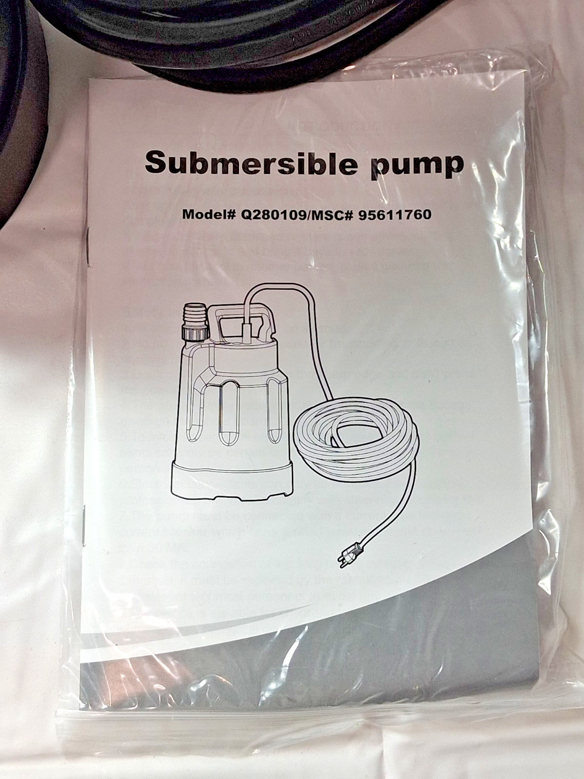 Professional Hand Operated Submersible Pump 2.5 Amp Rating 120V 95611760