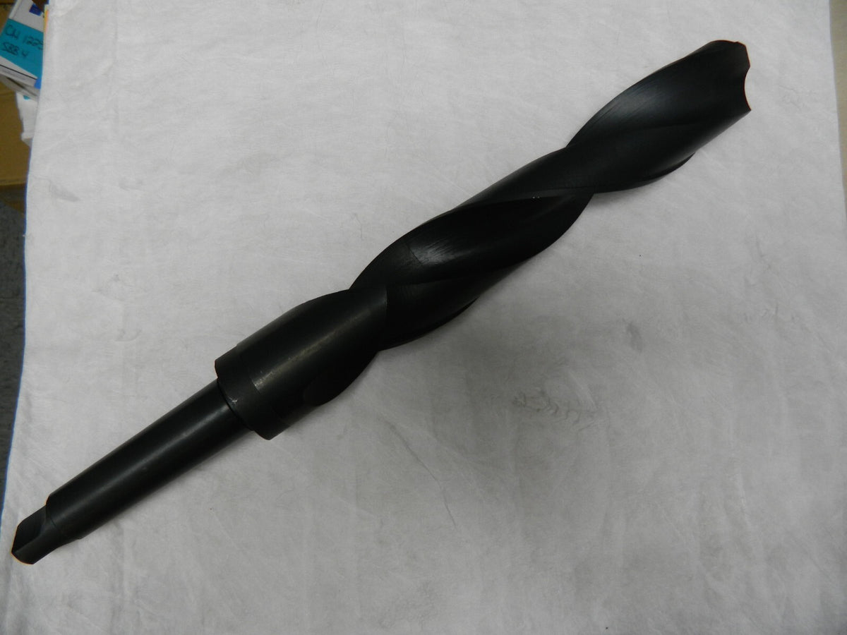AmericaDrill 1-15/16", 4MT 118° Point High Speed Steel Taper Shank Drill Bit