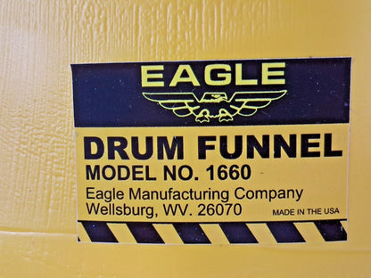 Eagle Drum Funnel 7" High x 18" Dia Polyethylene 1660