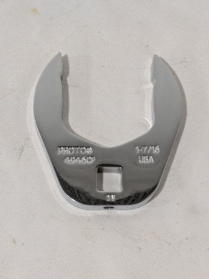 Proto Open End Crowfoot Wrench: 1-7/16" J4946CF