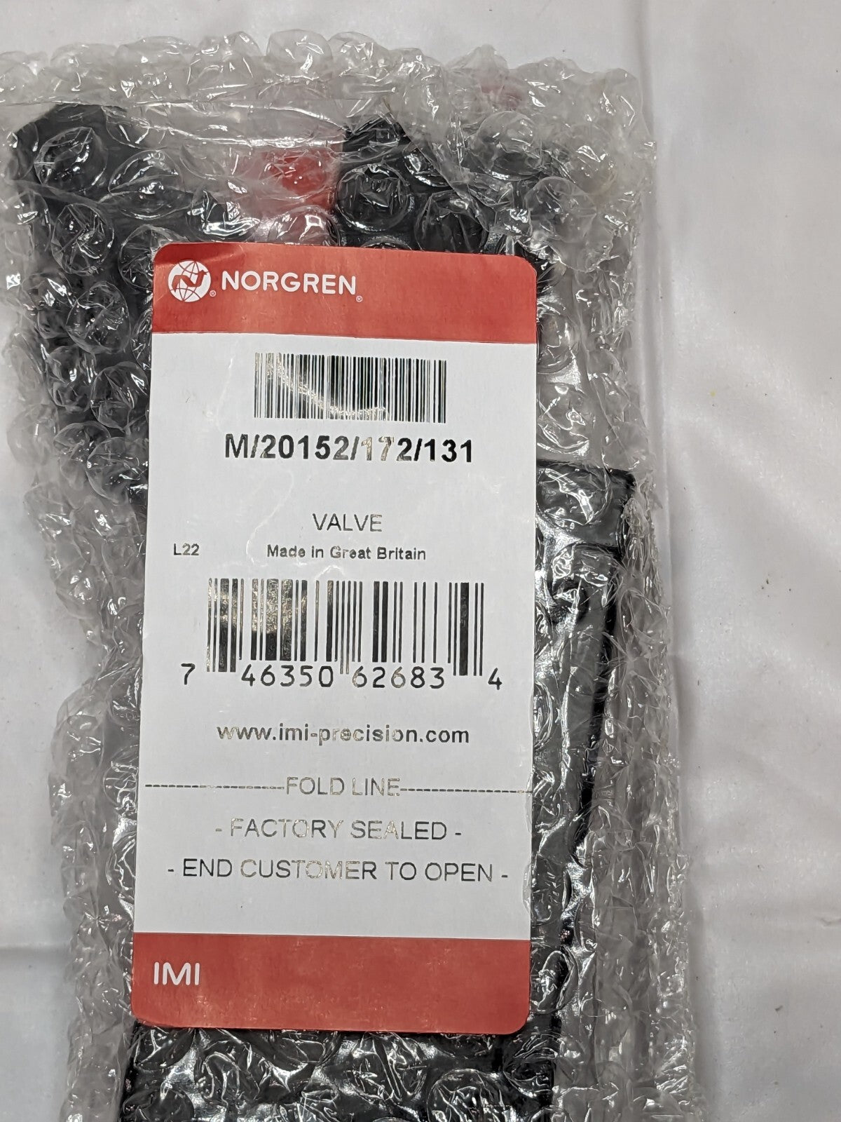 Norgren VALVE, G1/4 PORT LINE MTG M/20152/172/131